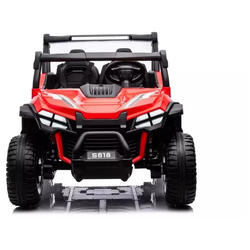 Electric ride on UTV for children Buggy-Truck, 2 seats, 200W, 12V, premium equipped, red [3]