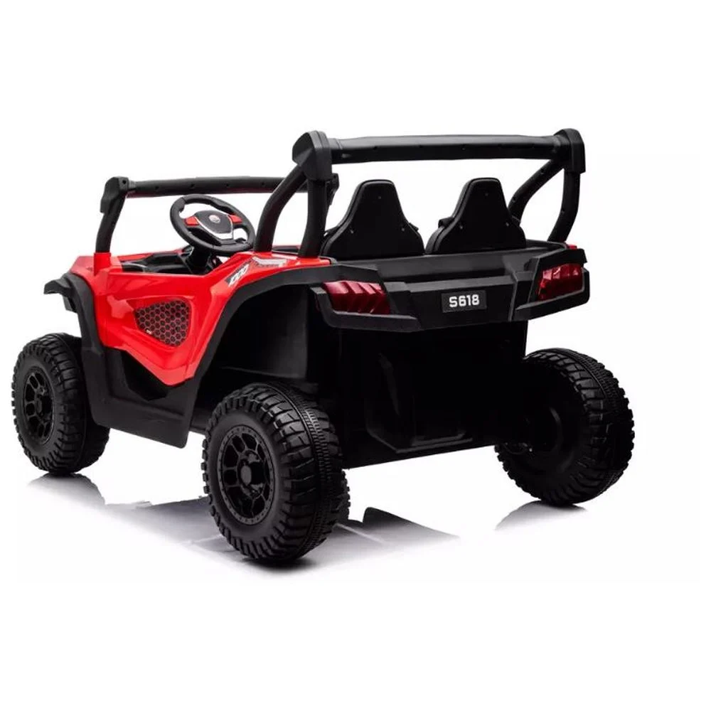 Electric ride on UTV for children Buggy-Truck, 2 seats, 200W, 12V, premium equipped, red [5]