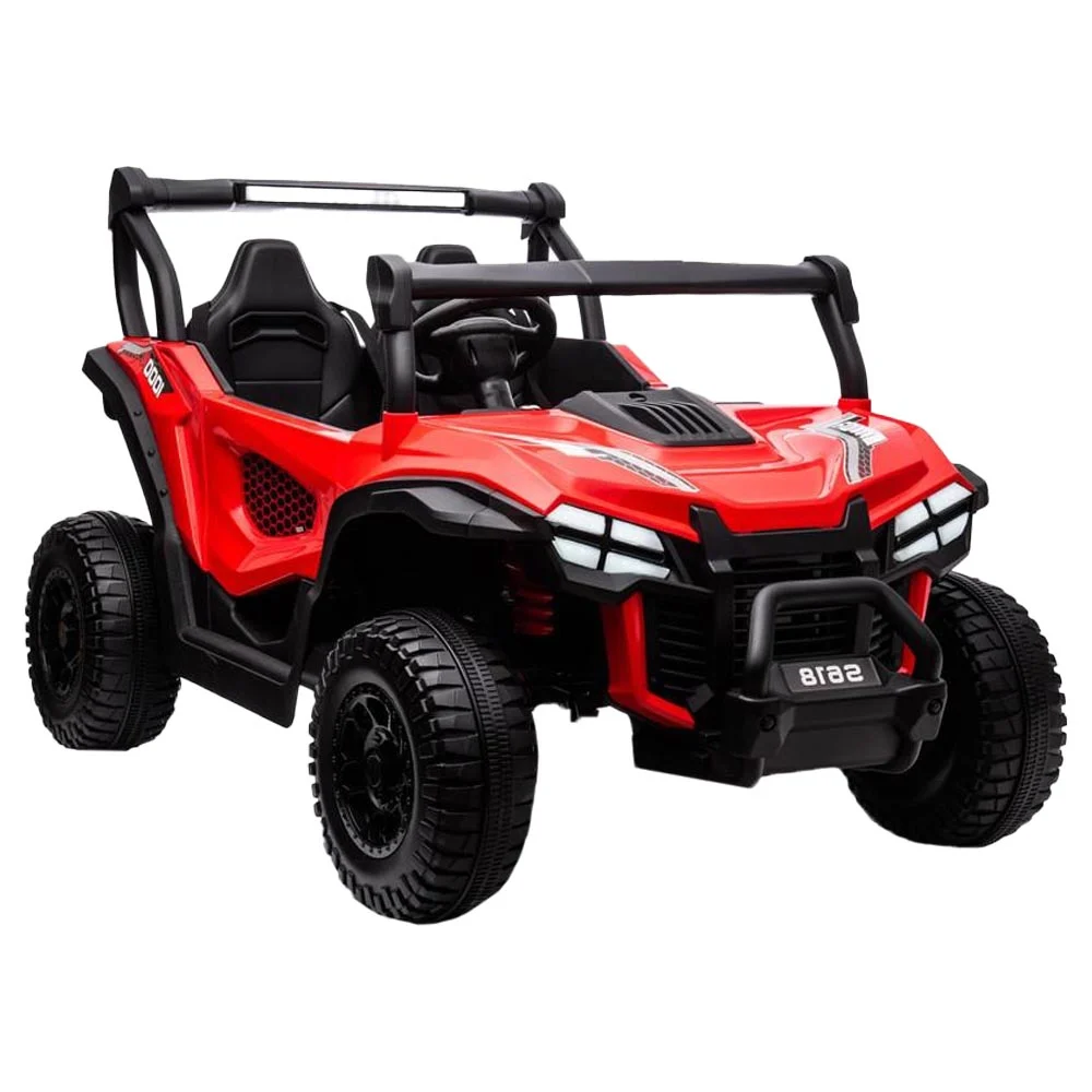 Electric ride on UTV for children Buggy-Truck, 2 seats, 200W, 12V, premium equipped, red [2]