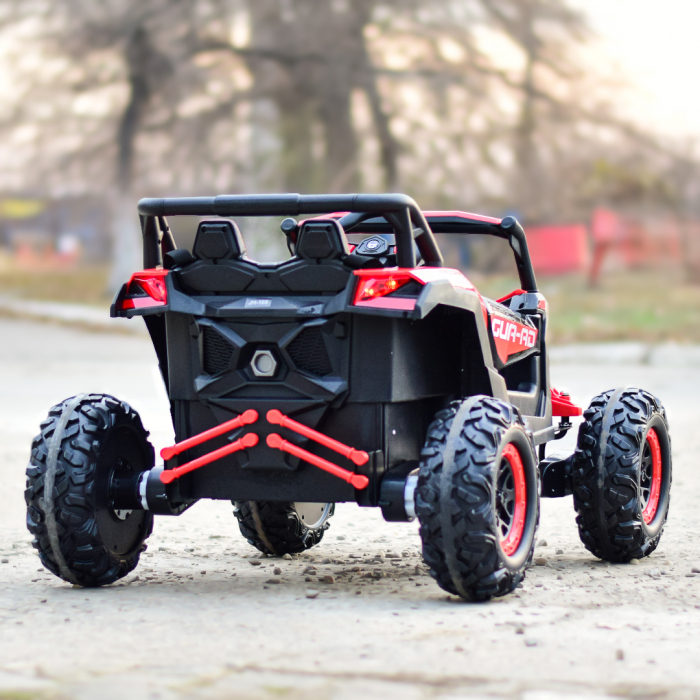 Electric ride-on UTV for children, 2 seats, bluetooth, 120W, 12V, 14Ah, premium, red [9]