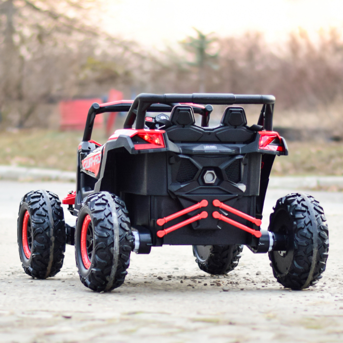 Electric ride-on UTV for children, 2 seats, bluetooth, 120W, 12V, 14Ah, premium, red [8]