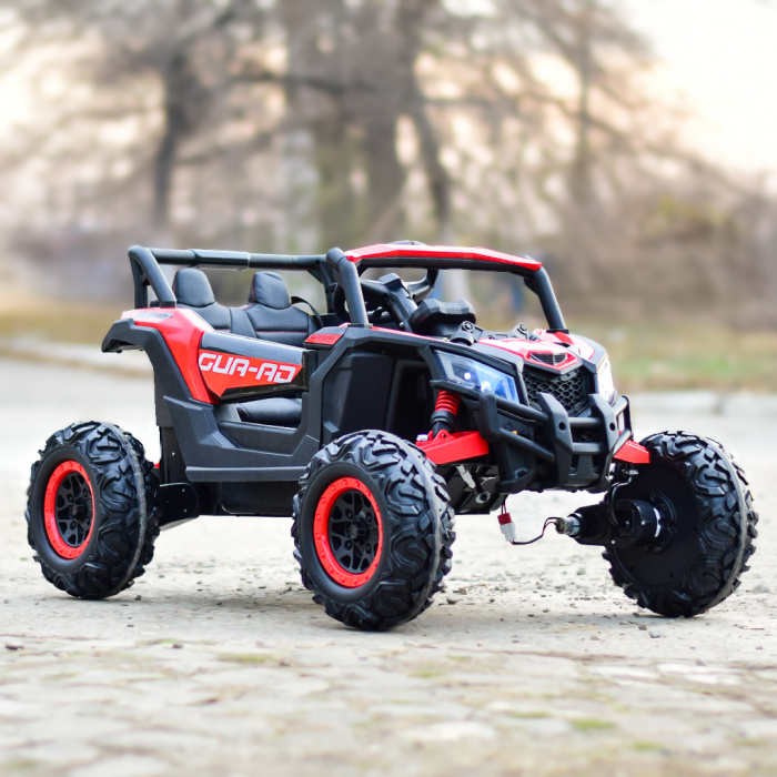 Electric ride-on UTV for children, 2 seats, bluetooth, 120W, 12V, 14Ah, premium, red [3]