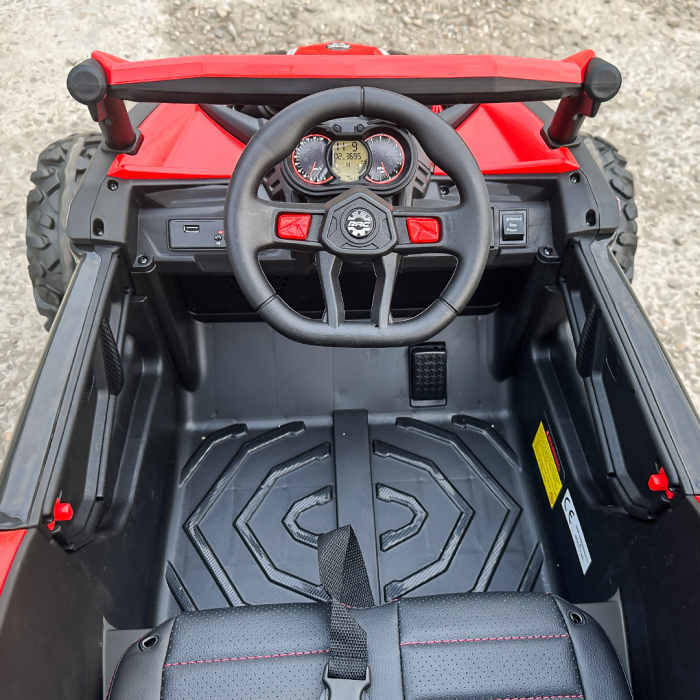 Electric ride-on UTV for children, 2 seats, bluetooth, 120W, 12V, 14Ah, premium, red [11]