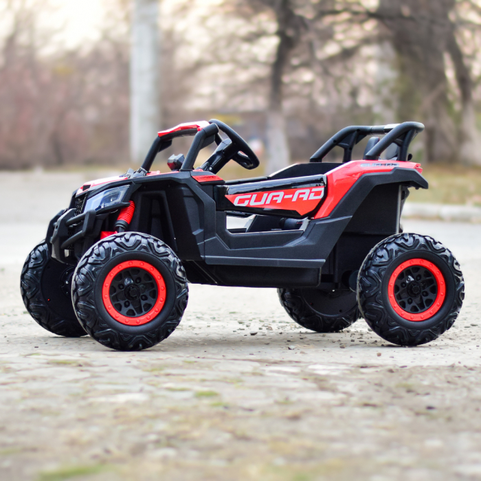 Electric ride-on UTV for children, 2 seats, bluetooth, 120W, 12V, 14Ah, premium, red [4]