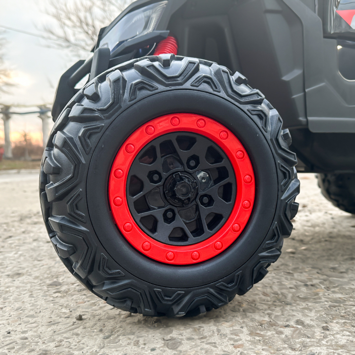 Electric ride-on UTV for children, 2 seats, bluetooth, 120W, 12V, 14Ah, premium, red [12]