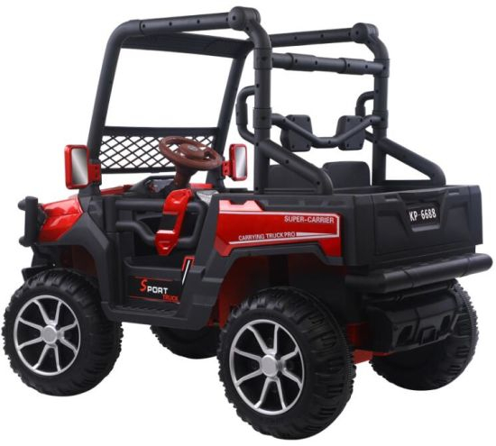 UTV electric 4x4, cu 2 locuri, Super-Carrier, 140W 12V, dotari premium, rosu [13]