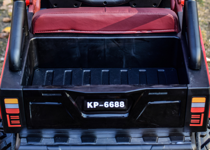 UTV electric 4x4, cu 2 locuri, Super-Carrier, 140W 12V, dotari premium, rosu [10]