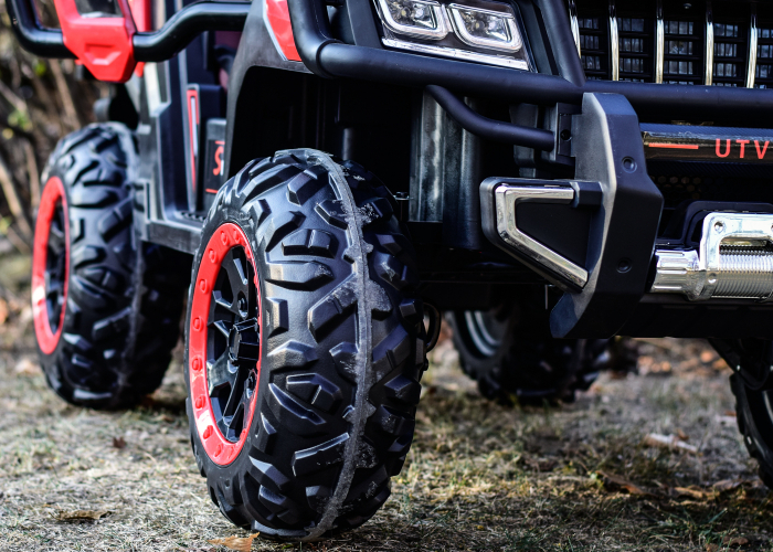 UTV electric 4x4, cu 2 locuri, Super-Carrier, 140W 12V, dotari premium, rosu [7]