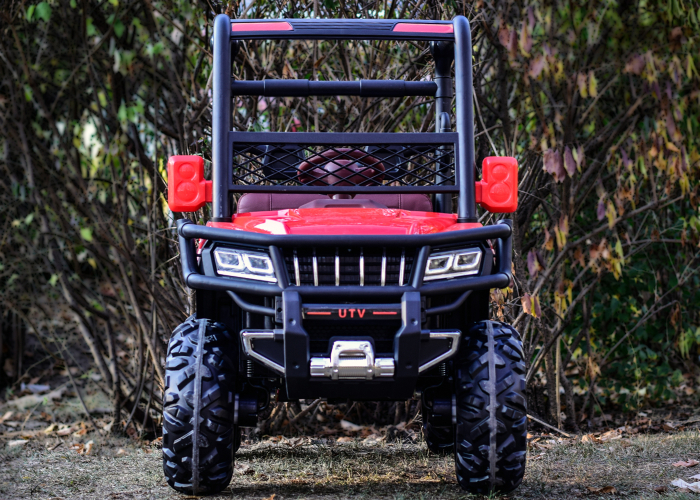 UTV electric 4x4, cu 2 locuri, Super-Carrier, 140W 12V, dotari premium, rosu [3]
