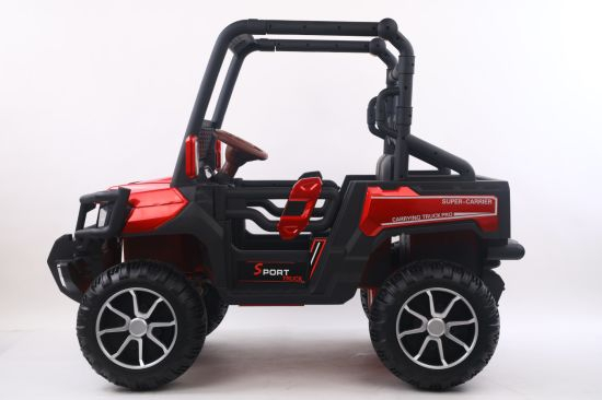 UTV electric 4x4, cu 2 locuri, Super-Carrier, 140W 12V, dotari premium, rosu [14]