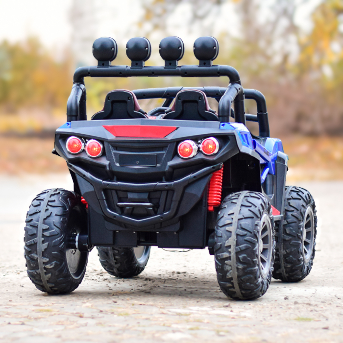 UTV electric 4x4, pentru 2 copii, RZR1000 180W 12V, premium, albastru [8]