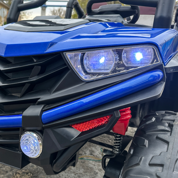 UTV electric 4x4, pentru 2 copii, RZR1000 180W 12V, premium, albastru [12]