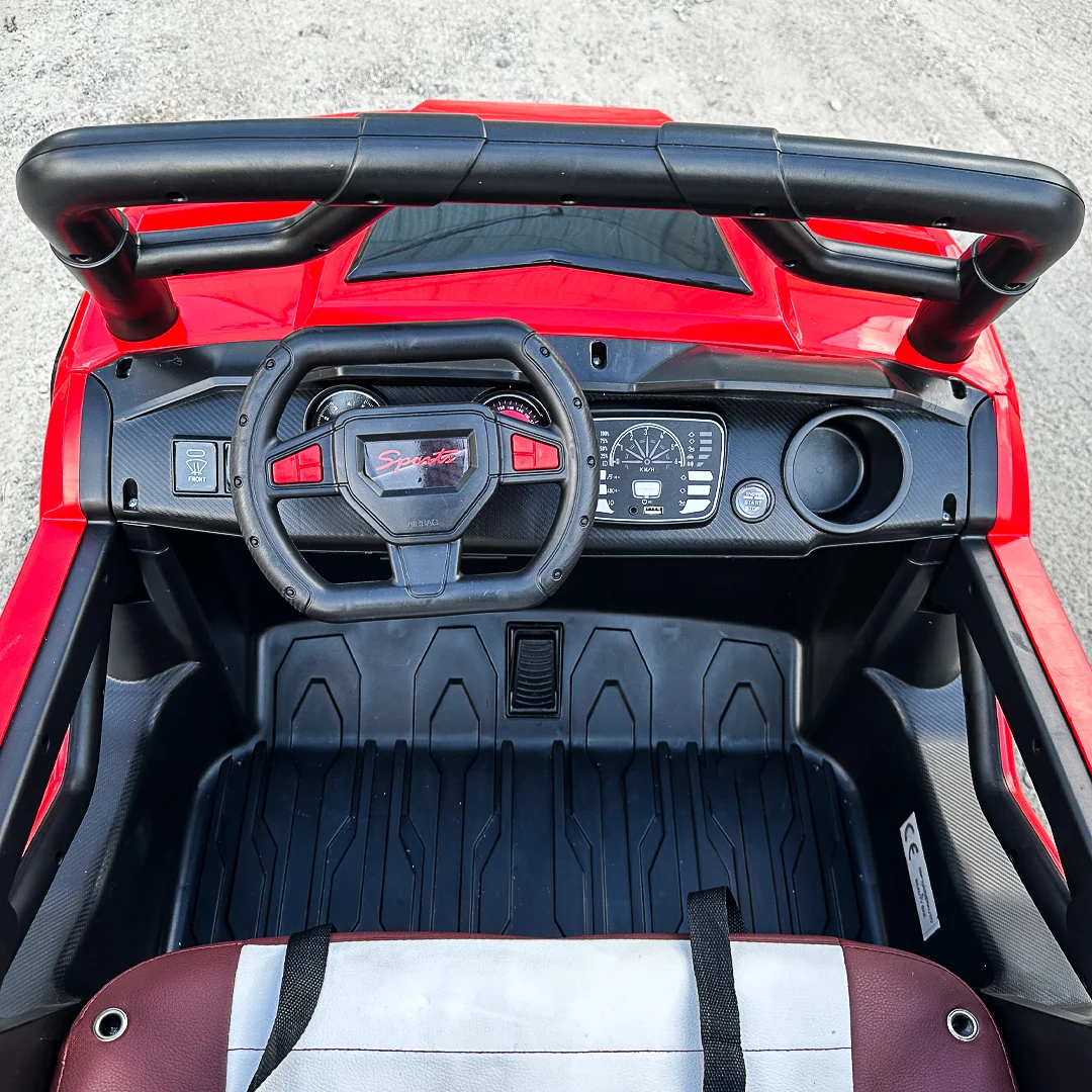 4x4 electric ride-on UTV, for 2 children, RZR1000 180W 12V, PREMIUM, red [6]