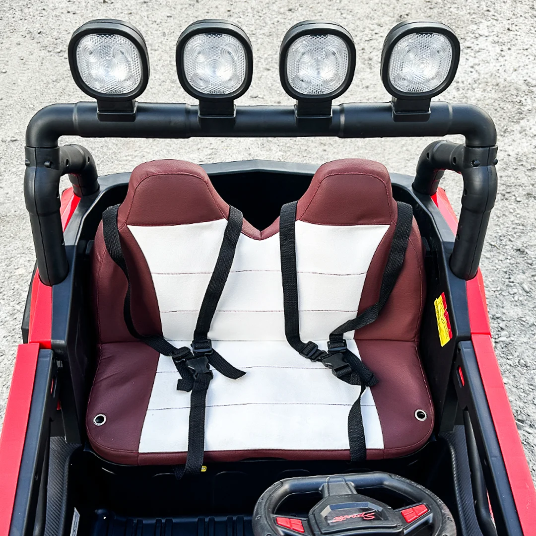 4x4 electric ride-on UTV, for 2 children, RZR1000 180W 12V, PREMIUM, red [10]