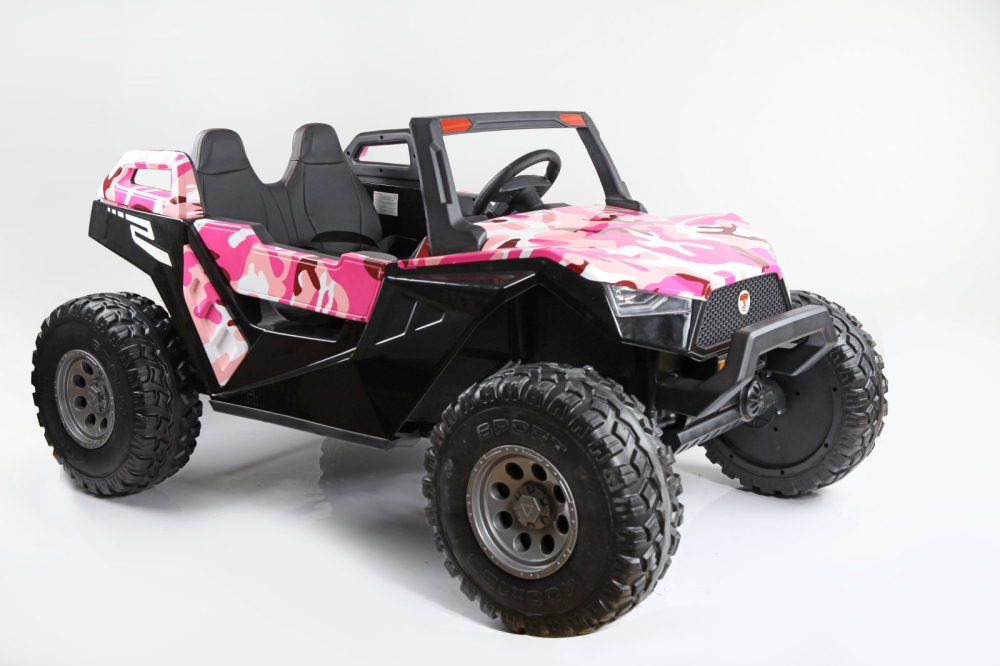 XXL Electric Buggy UTV for Kids – 4 Seats, 500W, 24V, 14Ah, pink camouflage [1]