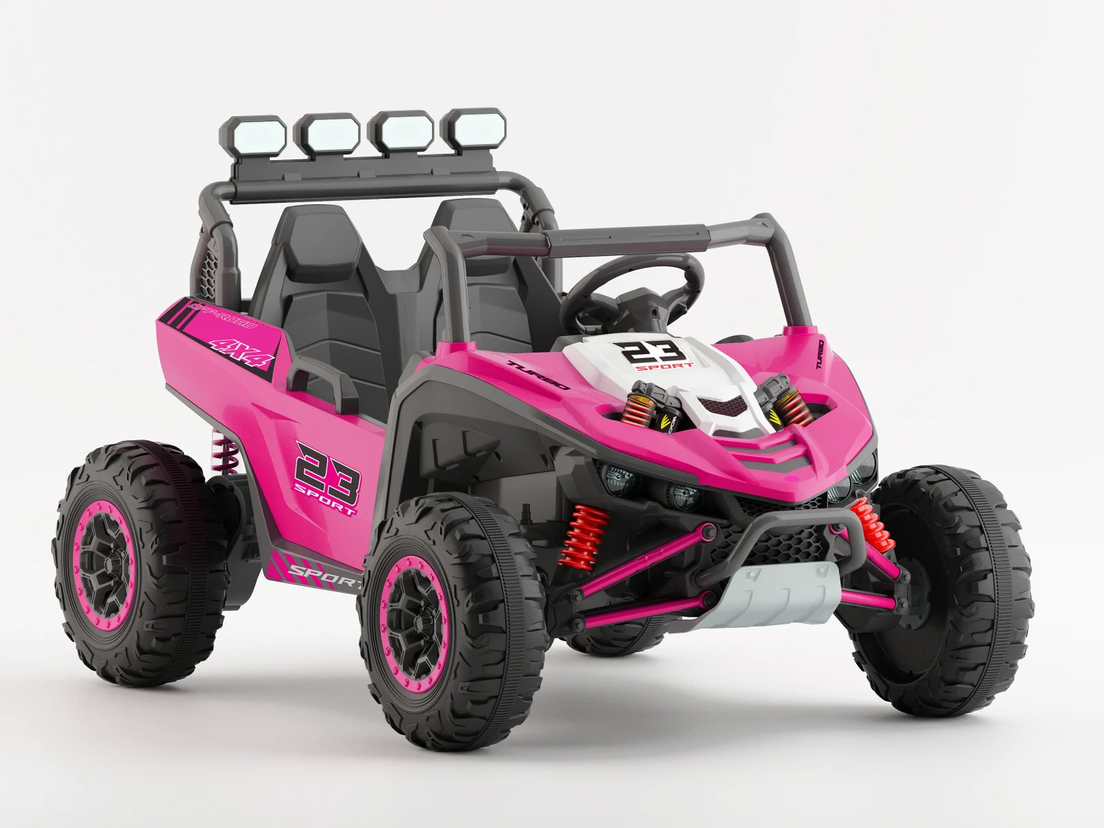Electric Ride-On UTV Arrow Dune-Buggy, 24V 300W, 2-Seater, Premium, Pink [3]