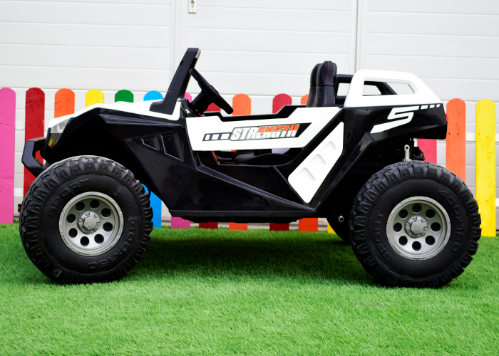 Children's ride on electric UTV BJX1928, 4x4 traction, 300W power, 24V, PREMIUM equipment, white [6]