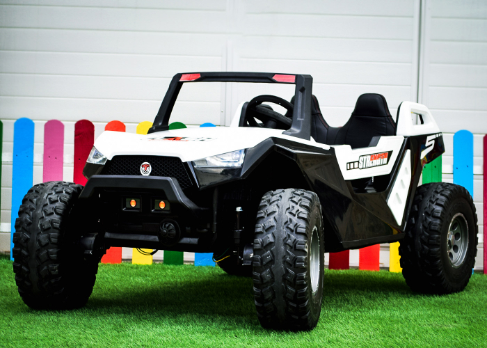 Children's ride on electric UTV BJX1928, 4x4 traction, 300W power, 24V, PREMIUM equipment, white [2]