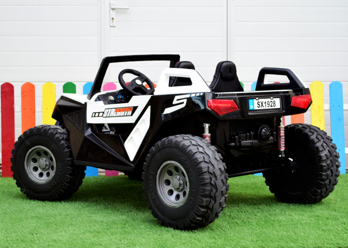 Children's ride on electric UTV BJX1928, 4x4 traction, 300W power, 24V, PREMIUM equipment, white [7]