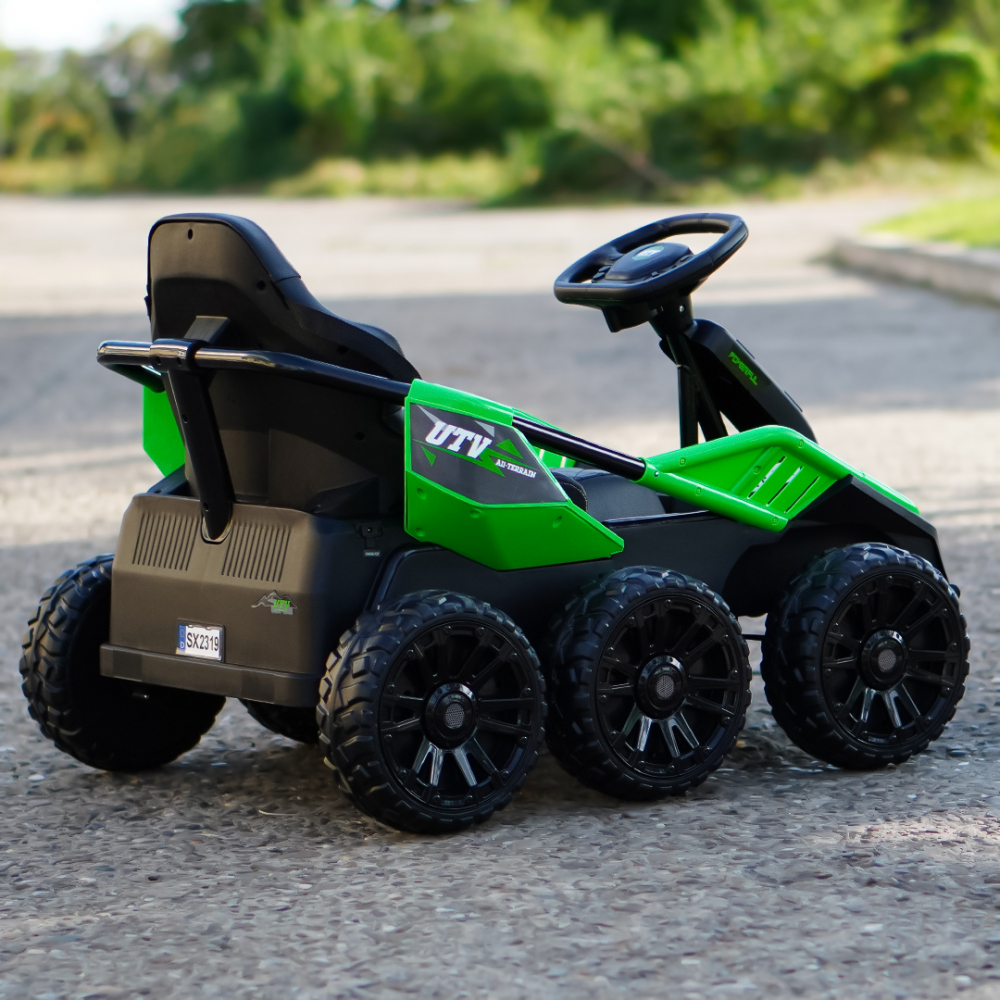 UTV electric copii MoonRider, 6x6, 180W, 24V, premium, verde [6]