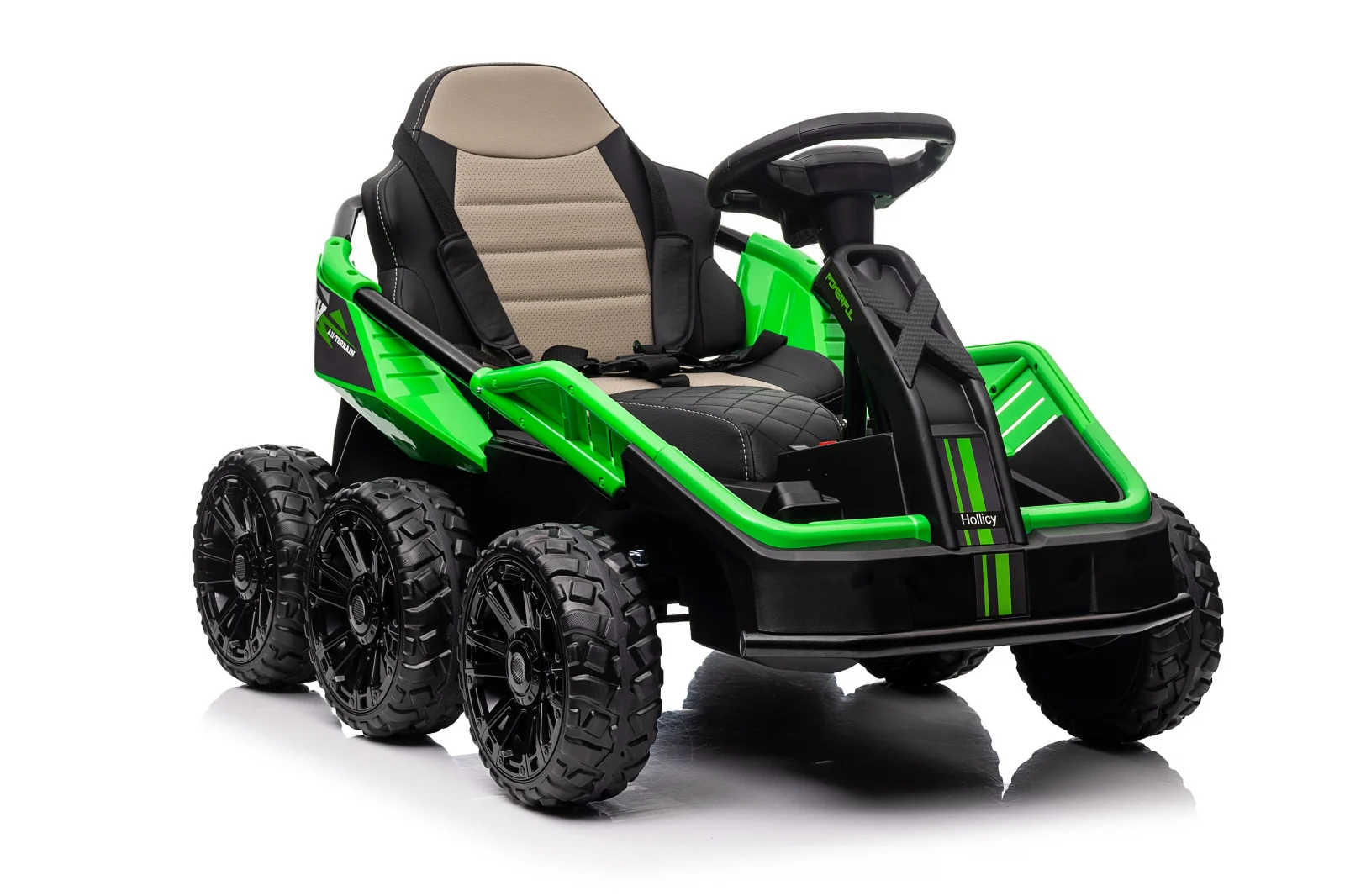 UTV electric copii MoonRider, 6x6, 180W, 24V, premium, verde [24]