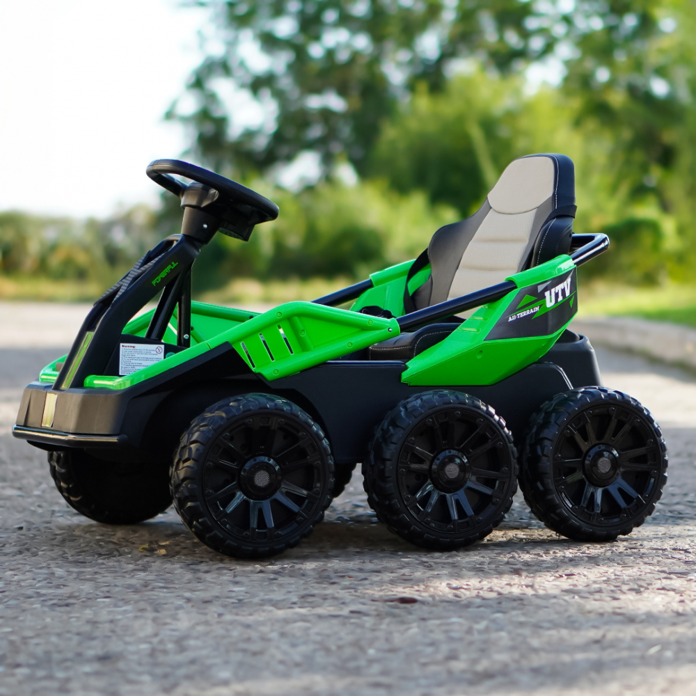 UTV electric copii MoonRider, 6x6, 180W, 24V, premium, verde [10]