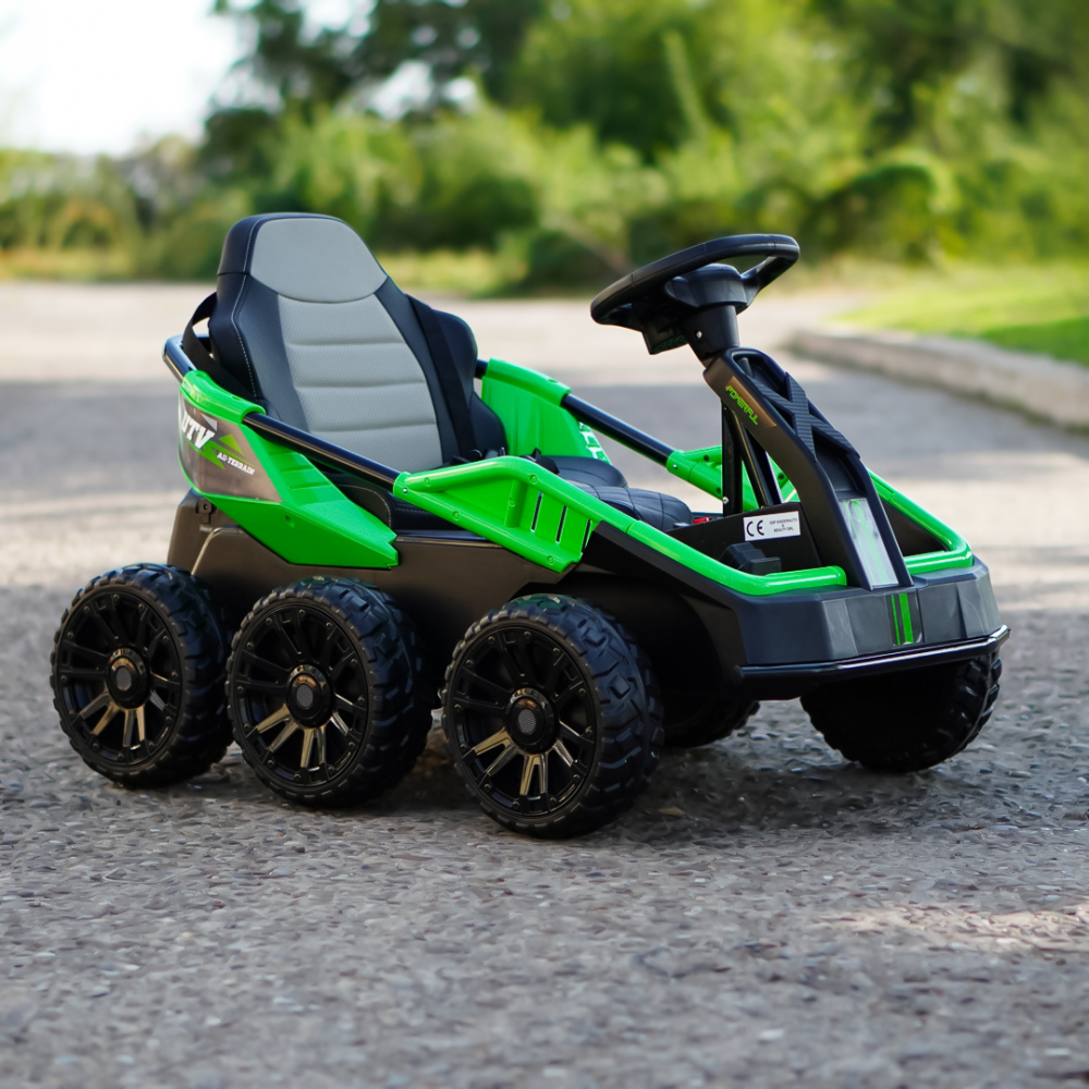 UTV electric copii MoonRider, 6x6, 180W, 24V, premium, verde [4]