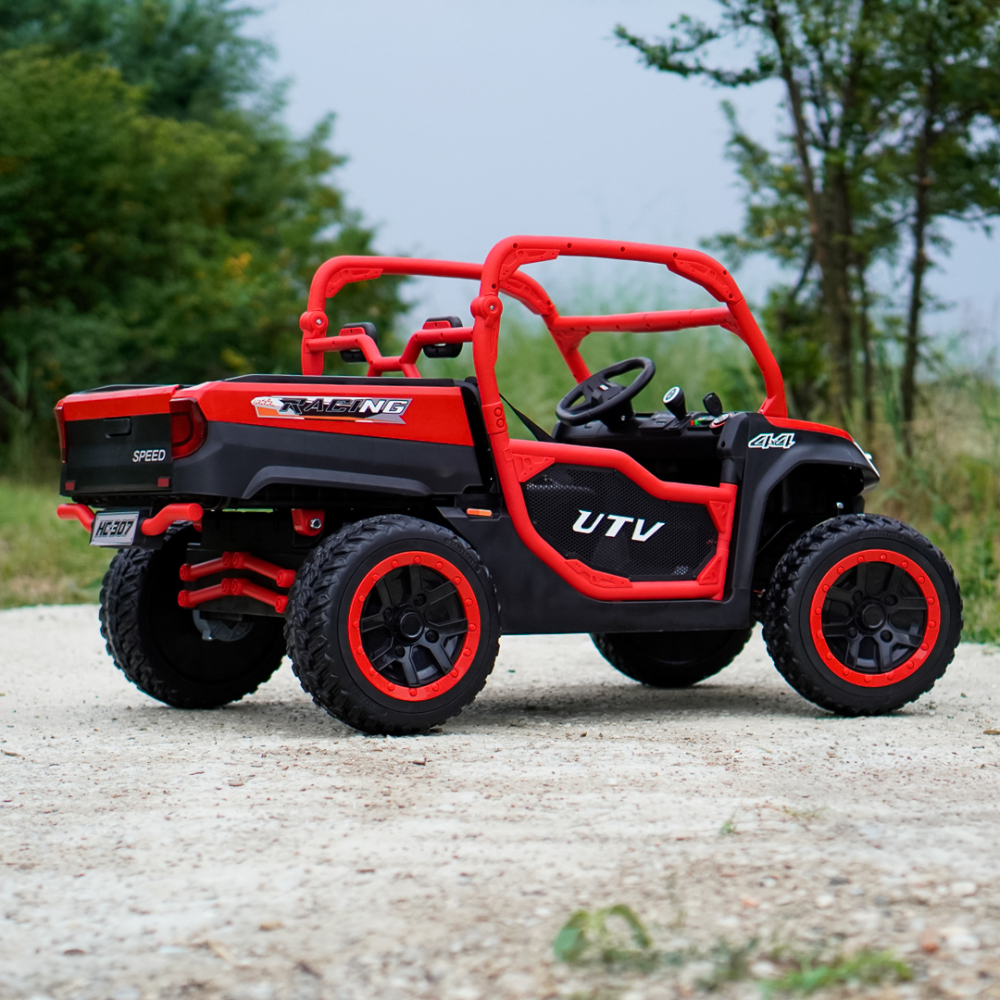 Children's electric UTV, Ranger 4x4, 2 seats, 300W 24V, premium, red [6]