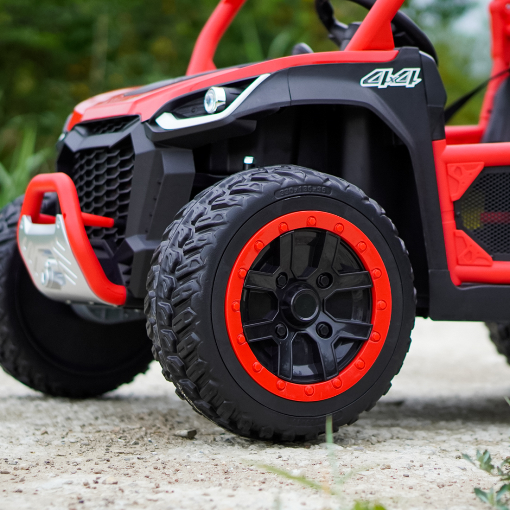 Children's electric UTV, Ranger 4x4, 2 seats, 300W 24V, premium, red [14]