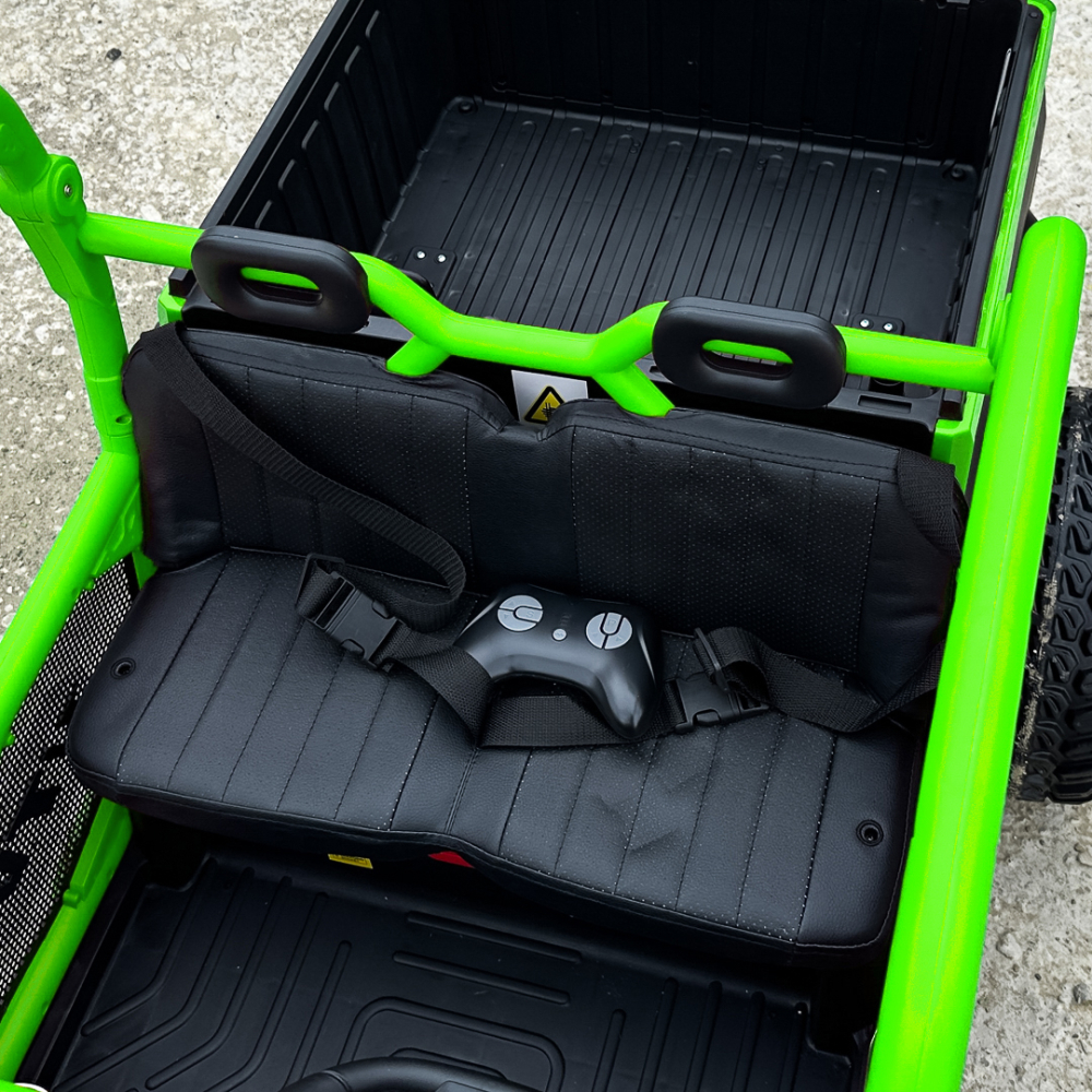 Children's electric UTV, Ranger 4x4, 2 seats, 300W 24V, premium, green [14]
