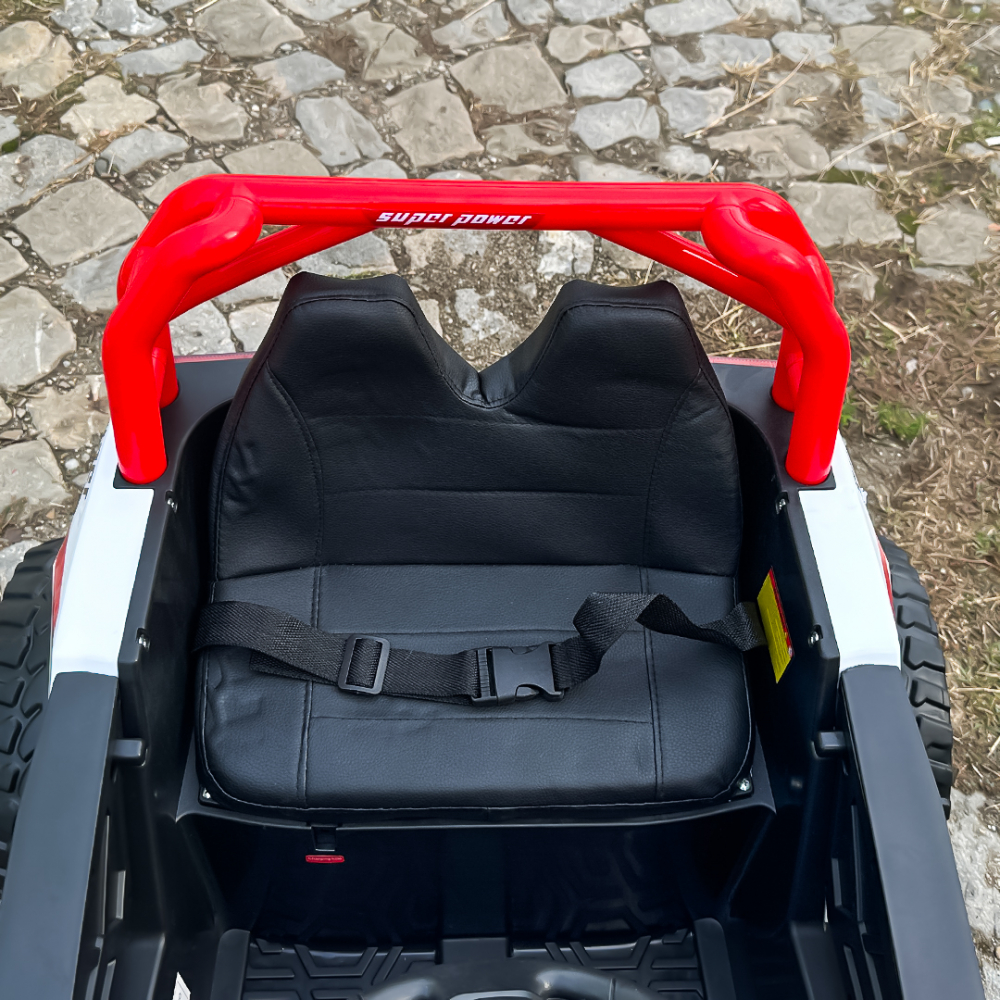 Electric ride-on UTV for children, RSR, 4x4, 120W-12V, soft EVA wheels, ecological leather seat, red [15]