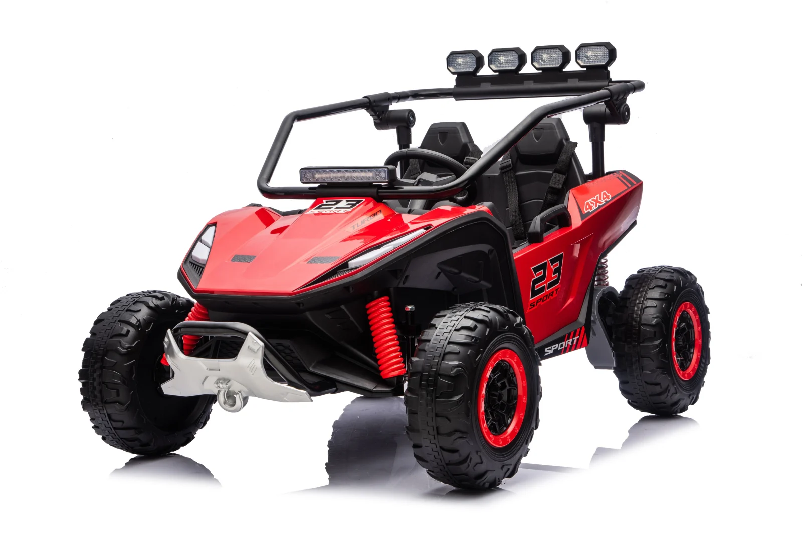 Vector V2 Dune-Buggy Electric UTV for 2 Children, 220W, 12V, EVA Wheels, Eco-Leather Seat, Premium Edition, red [4]