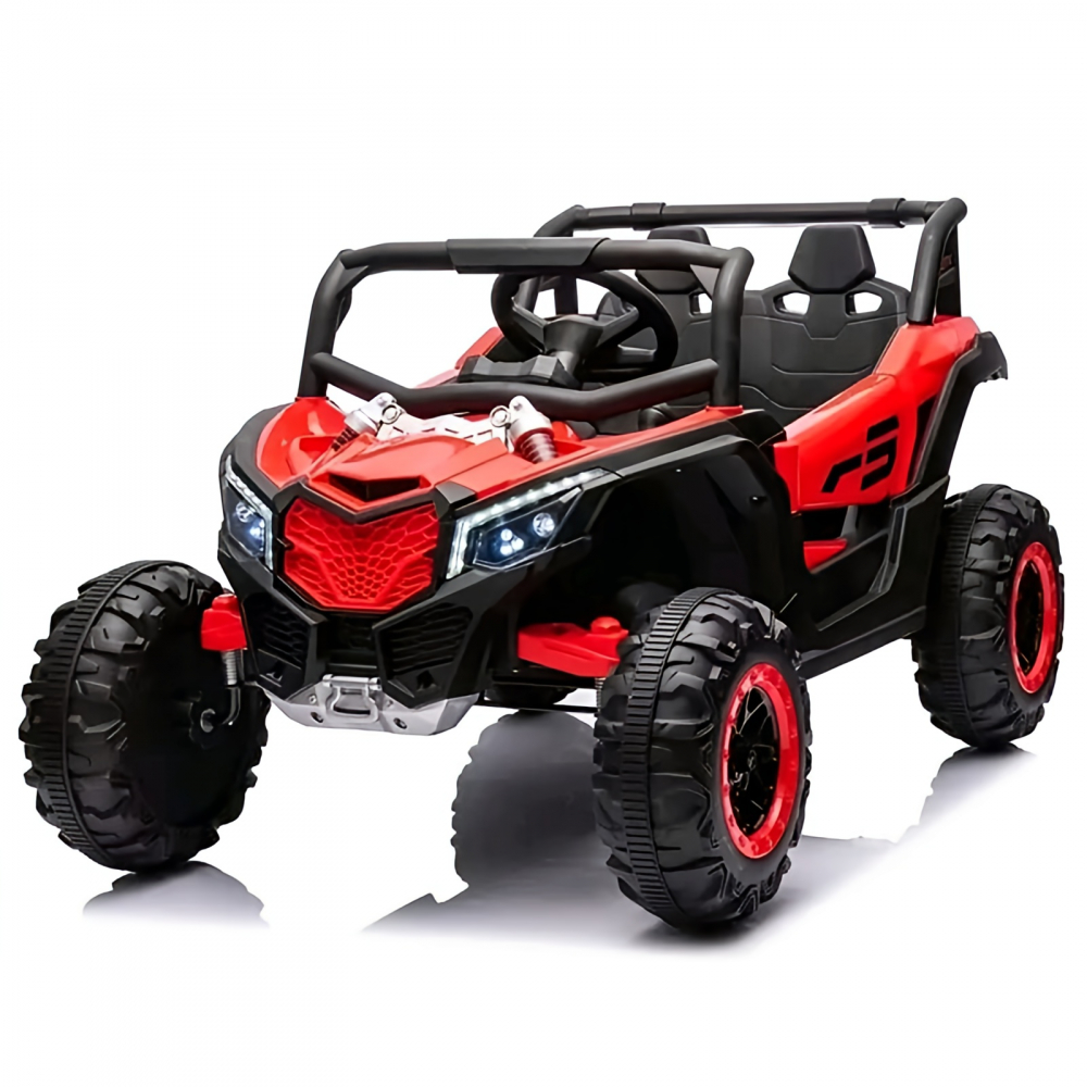 Warrior 4x4 red UTV, premium 12V ride-on adventure for kids - Copie [1]