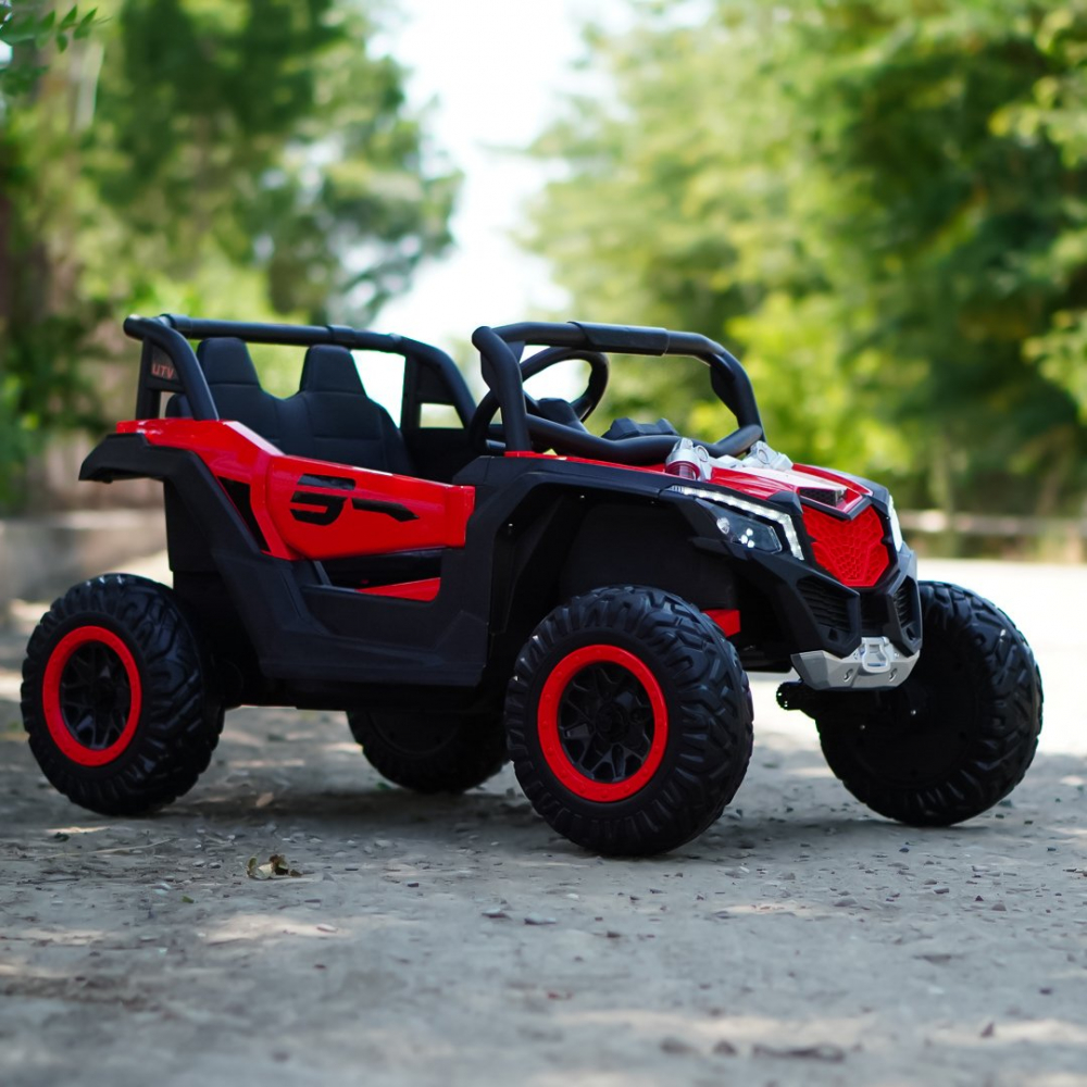 Warrior 4x4 red UTV, premium 12V ride-on adventure for kids - Copie [4]