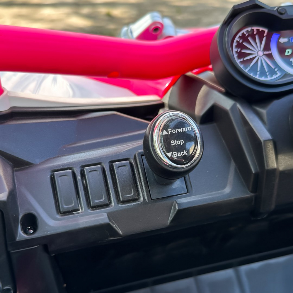 UTV electric copii Warrior, 4x4, 120W, 12V 7Ah, premium, roz [15]