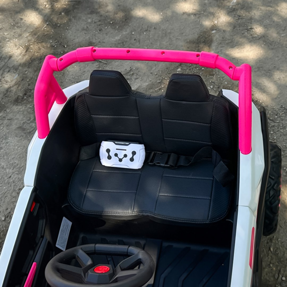 UTV electric copii Warrior, 4x4, 120W, 12V 7Ah, premium, roz [13]