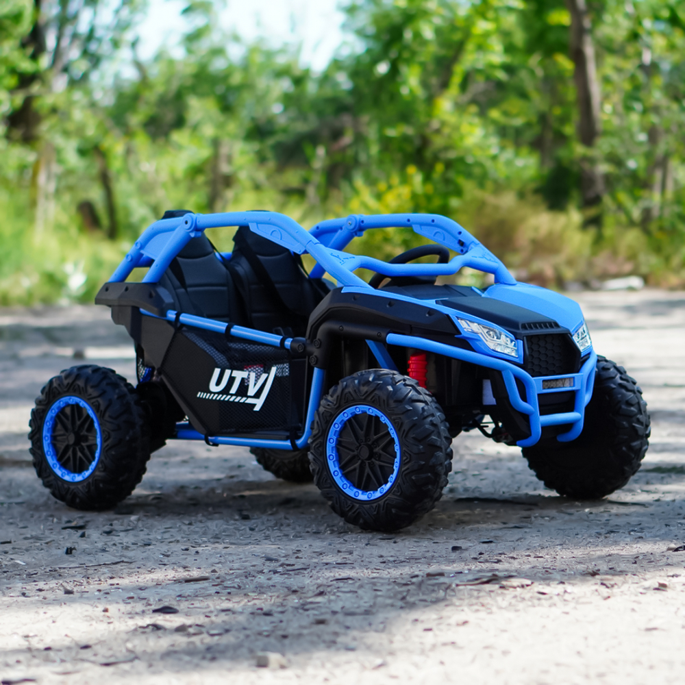 Electric UTV for Kids, Dune-Buggy SPORT, 2-Seater, 800W, 24V 10Ah, 4x4,  Premium, blue [3]