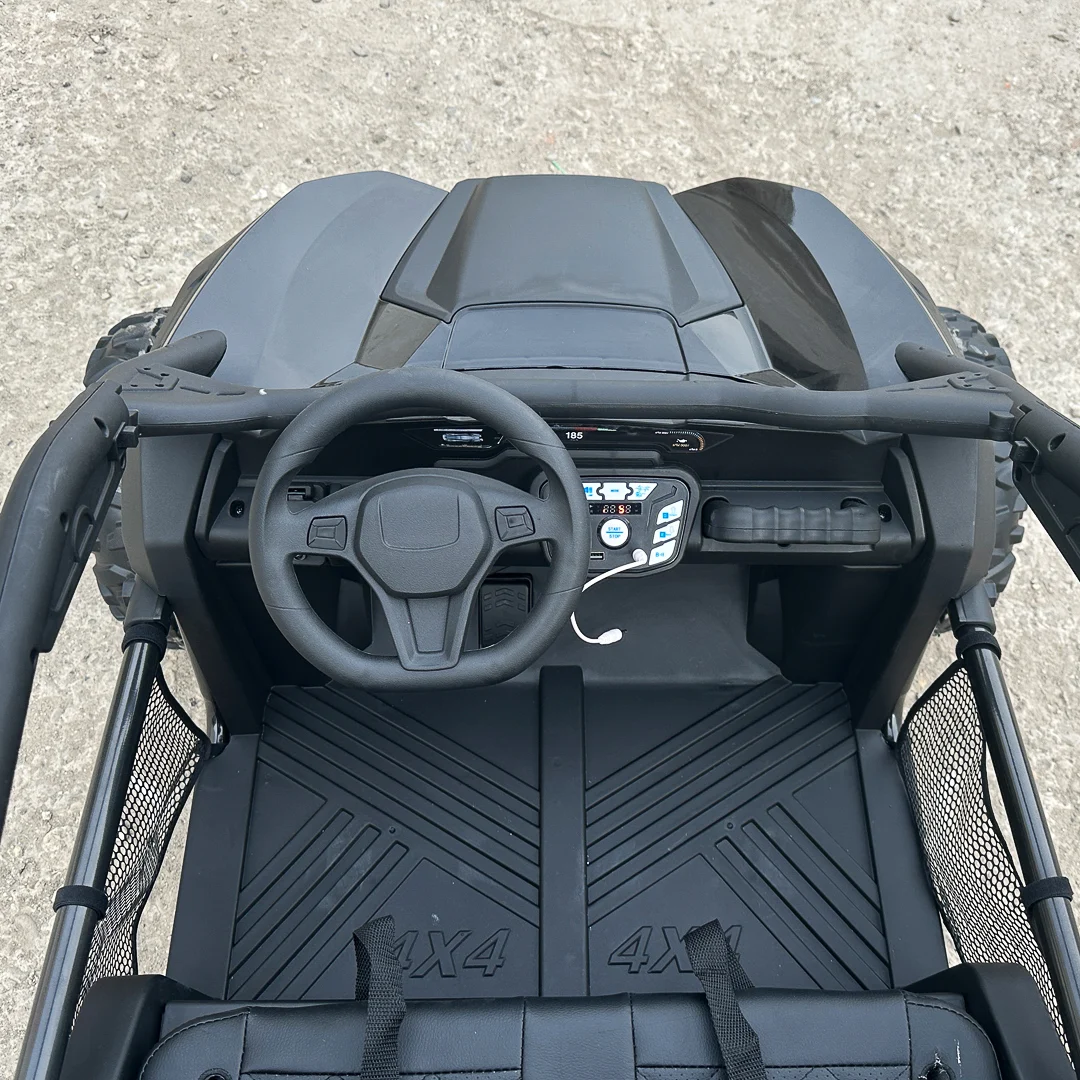 Electric UTV for Kids, Dune-Buggy SPORT, 2-Seater, 800W, 24V 10Ah, 4x4,  Premium, Black [10]