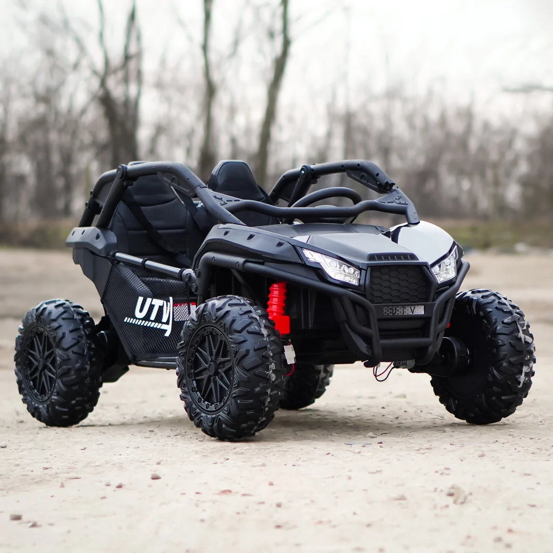 Electric UTV for Kids, Dune-Buggy SPORT, 2-Seater, 800W, 24V 10Ah, 4x4,  Premium, Black [2]