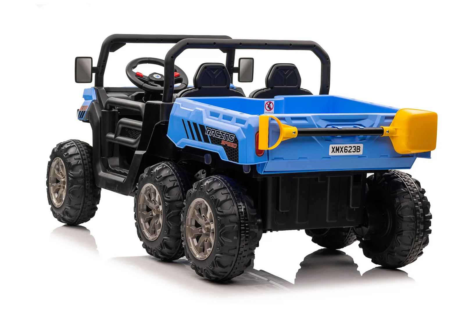Electric ride-on UTV for children Farm Tractor 6x6, for 2 children, 180W, 12V, premium, blue [2]