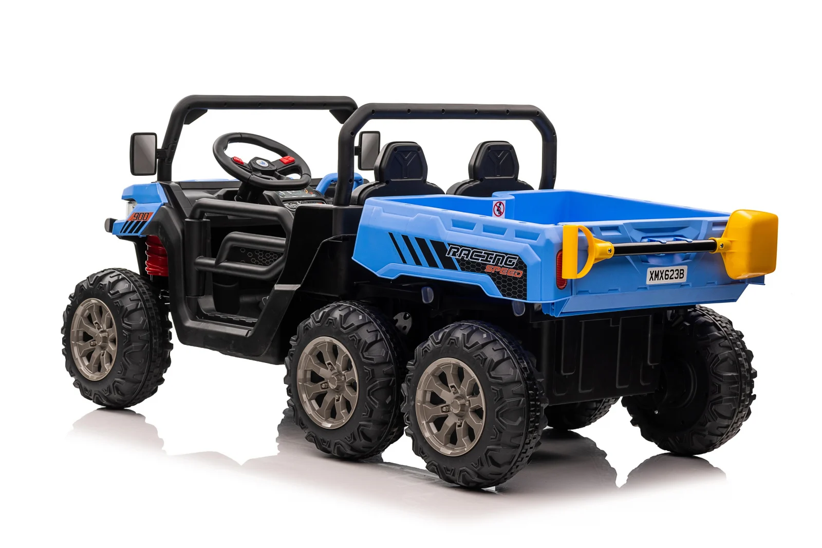Electric ride-on UTV for children Farm Tractor 6x6, for 2 children, 180W, 12V, premium, blue [8]