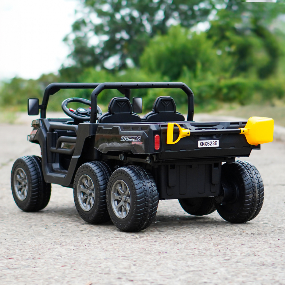 Electric ride-on UTV for children Farm Tractor 6x6, for 2 children, 180W, 12V, premium, black [8]
