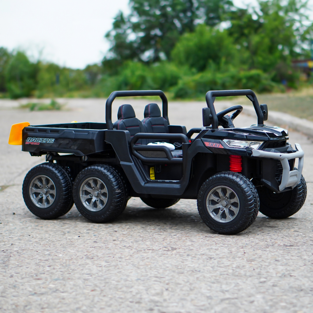 Electric ride-on UTV for children Farm Tractor 6x6, for 2 children, 180W, 12V, premium, black [10]