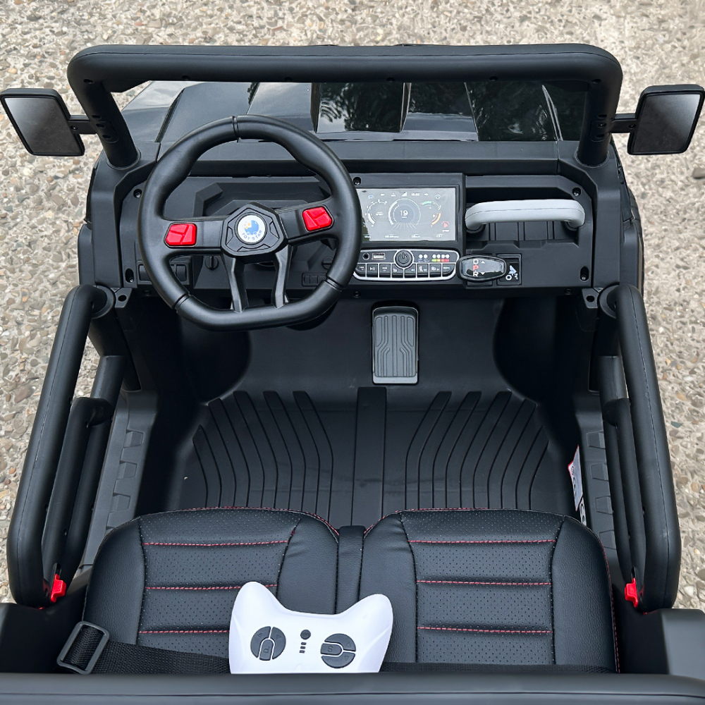 Electric ride-on UTV for children Farm Tractor 6x6, for 2 children, 180W, 12V, premium, black [12]