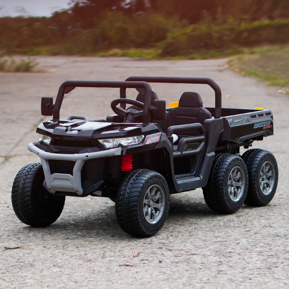 Electric ride-on UTV for children Farm Tractor 6x6, for 2 children, 180W, 12V, premium, black [4]