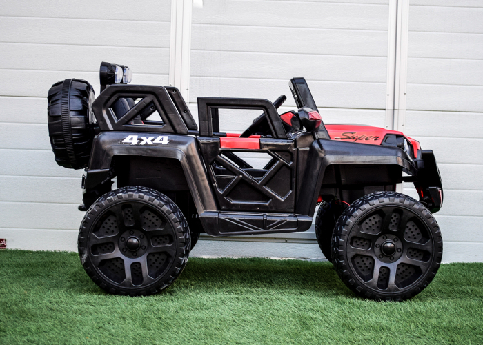 UTV electric Victoria, pentru 2 copii, 140W 12V, scaun tapitat, roti EVA, rosu [8]