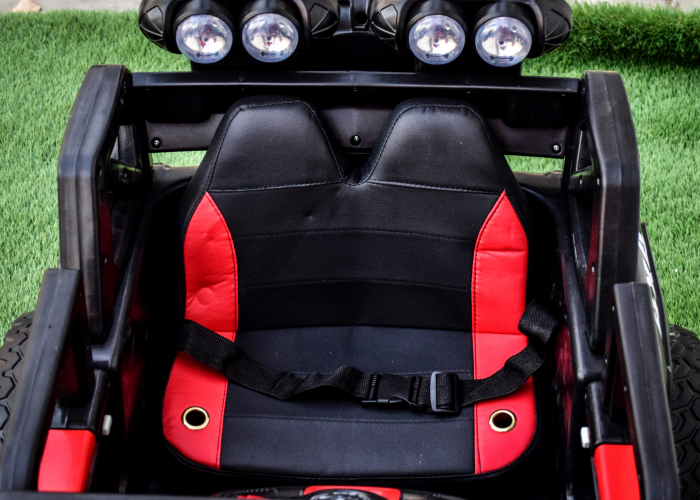 UTV electric Victoria, pentru 2 copii, 140W 12V, scaun tapitat, roti EVA, rosu [13]
