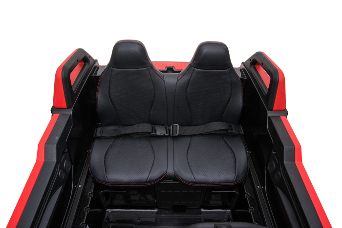 Ride on electric UTV for children with 4 seats, Buggy XXL, 400W, 24V 14Ah, PREMIUM, red [11]