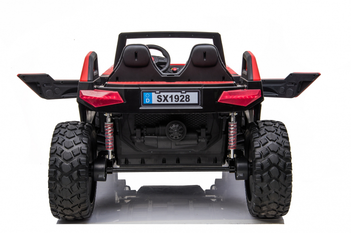 UTV electric pentru copii BJX1928, tractiune 4x4, 300W putere, 24V, premium, rosu [12]