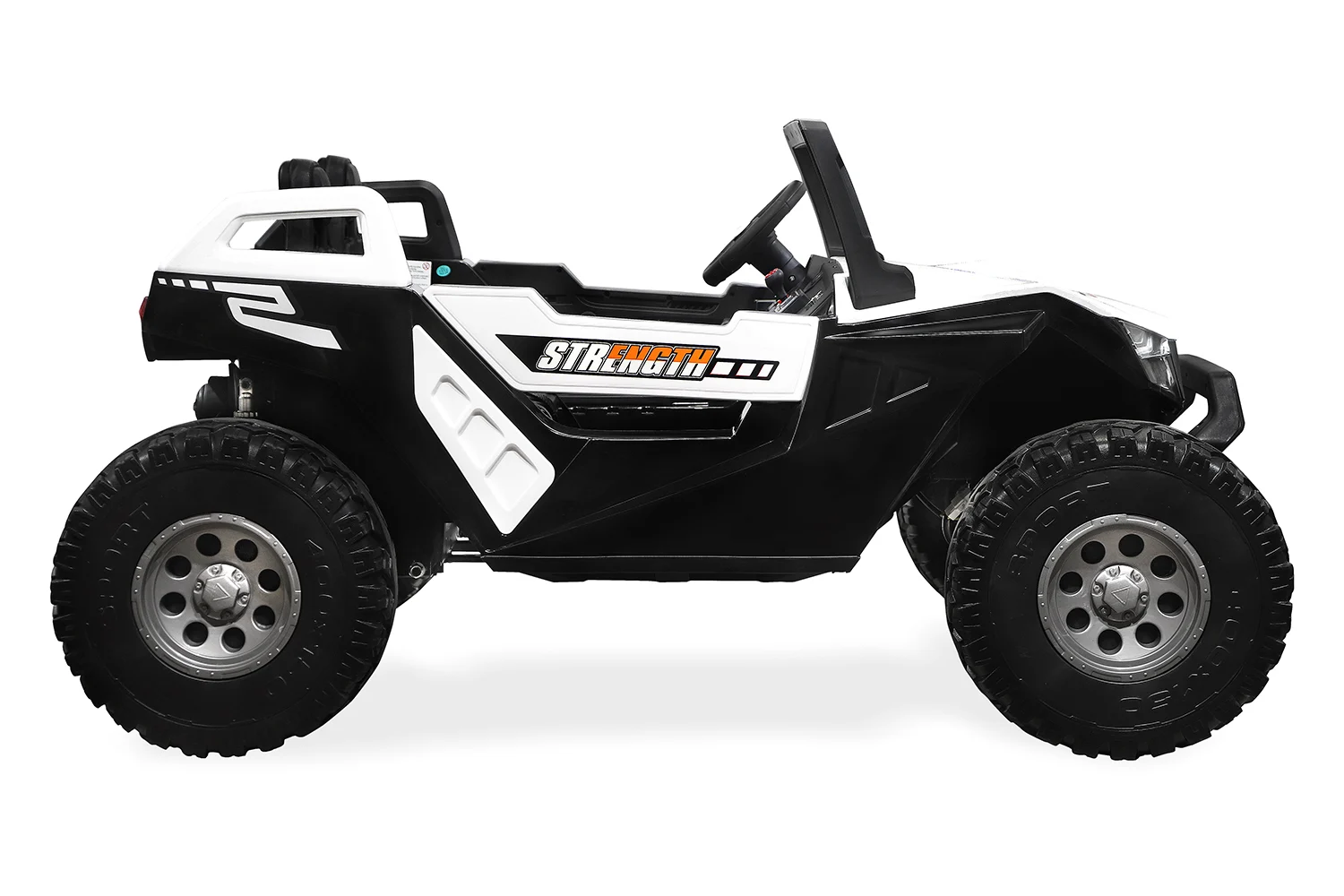 Ride on electric UTV for children with 4 seats, Buggy XXL, 400W, 24V 14Ah, PREMIUM, white [10]